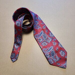 Vintage Tie - Red Paisley